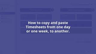 Timeviu - Copy and Paste timesheets