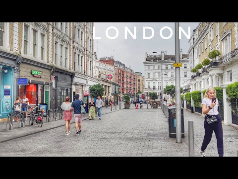 London City Walk, Walking London South Kensington, Knightsbridge, King's Road, Chelsea Walk