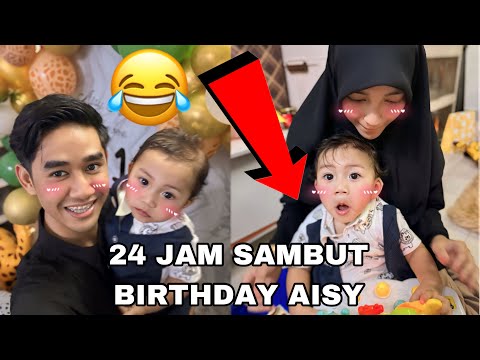 24 JAM SAMBUT BIRTHDAY AISY 🥳 AQIL BELI MAINAN PALING MAHAL 😈