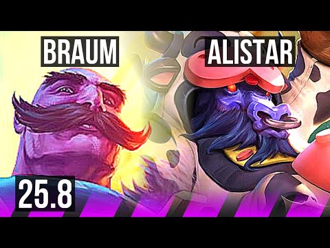 BRAUM & Varus vs ALISTAR & Jhin (SUP) | KR Grandmaster | 25.8