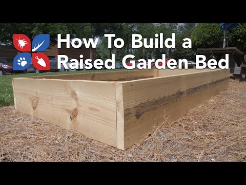  Do My Own Gardening - Building a Raised Garden Bed  Video 