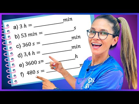 MEDIDAS DE TEMPO - EXERCÍCIOS - CONVERSÃO DE UNIDADES DE MEDIDA