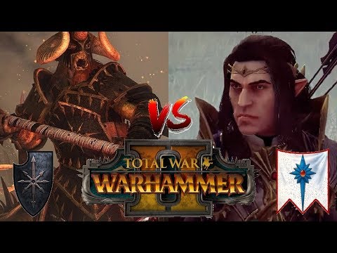 Chaos vs High Elves | THE MOUNTAIN GOD & THE SHADOW KING - Total War Warhammer 2