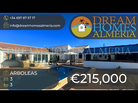 ###SOLD### 3 bed 3 bath character villa with views Arboleas Ref 3342