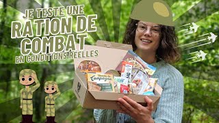 24H EN FORÊT AVEC UNE RATION DE COMBAT DE L'ARMÉE FRANÇAISE (dégustation) - Claire