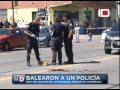 Video: Balearon a un policía en intento de robo