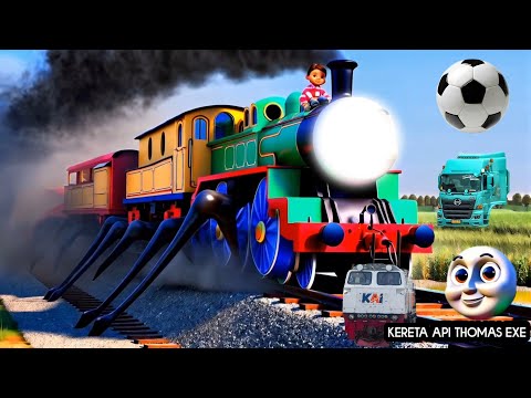 Teka-Teki Tebak Gambar Kereta Api CC201 Berubah Thomas Exe, Bus Pariwisata, Lani, Titipo Genie, Tayo