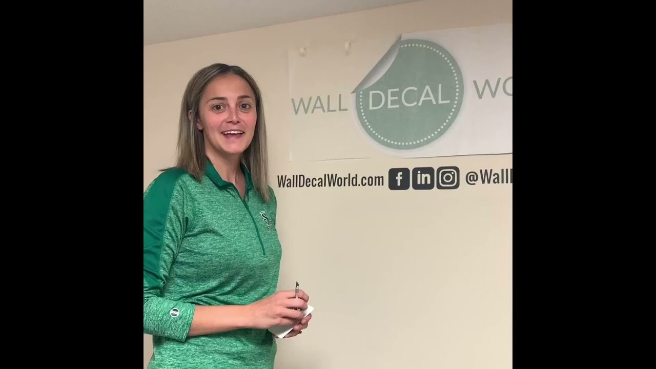 Installing Wall Decal World logo