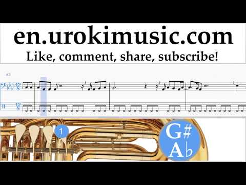 Tuba lessons Ed Sheeran - Perfect Sheet Music Tutorial um-i352