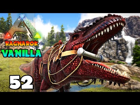 DOMANDO O TERRÍVEL GIGANTOSSAURO!!! ARK: RAGNAROK (VANILLA) 52