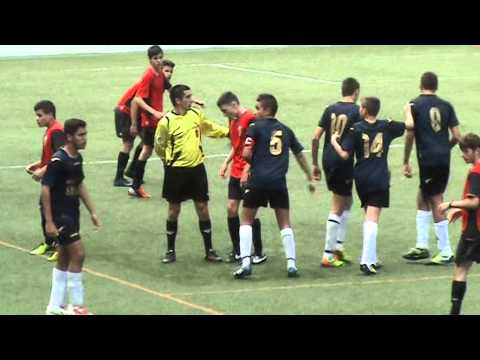 15-03-14 C.D. MENSAJERO-EM. TAZAPALMA-JUGADA POLEMICA-CAMPTº INTERINS. CADETE PREFERENTE  2013-14