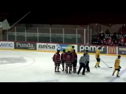 A-Ässät-Lukko 7.1.2015. Kristaps Bazevicsin 2-1 voittomaali !!