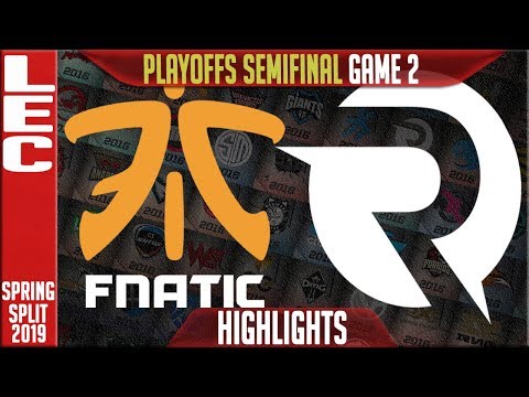 FNC vs OG Game 2 Highlights | LEC Playoffs Spring 2019 Semifinals | Fnatic vs Origen G2