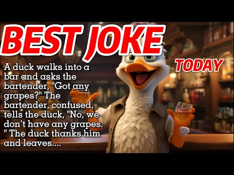 BEST JOKE TODAY - A duck walks into a bar and asks the bartender, "Got any grapes?" The bartender...
