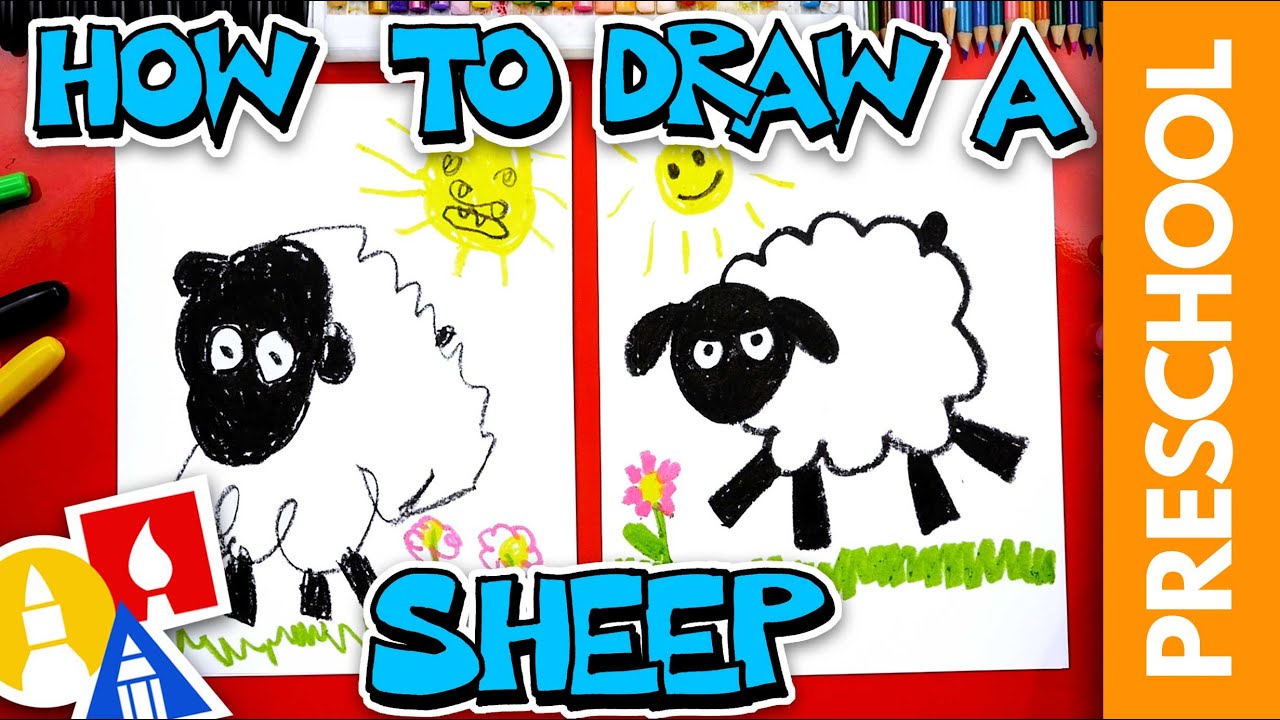 How To Draw A Sheep - Preschool