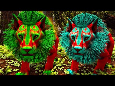 OS IRMÃOS LEÕES CORAJOSOS! ENFRENTAMOS A TERRIVEL ARANHA GIGANTE! Ark Survival Evolved Dinossauro