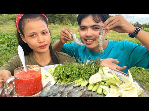 ញ៉ាំបង្កាឆៅ COOKING ASMR