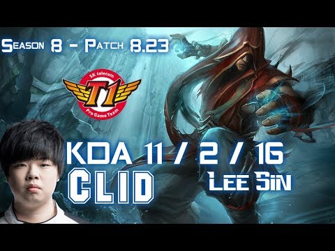SKT T1 Clid LEE SIN vs CAMILLE Jungle - Patch 8.23 KR Ranked