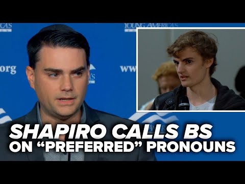 IT'S ABOUT TIME: Shapiro calls BS on preferred pronouns