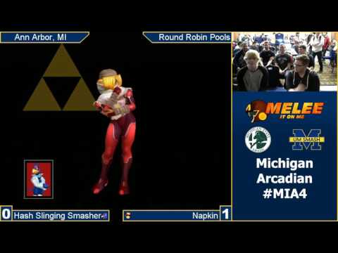The Hash Slinging Smasher (Falco) vs Napkin (Sheik) - MIA4 Pools