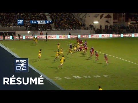 PRO D2 - Résumé Carcassonne-Béziers: 19-38 - J29 - Saison 2017/2018