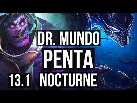 DR. MUNDO vs NOCTURNE (JNG) | Penta, 20/1/5, Legendary | EUW Diamond | 13.1