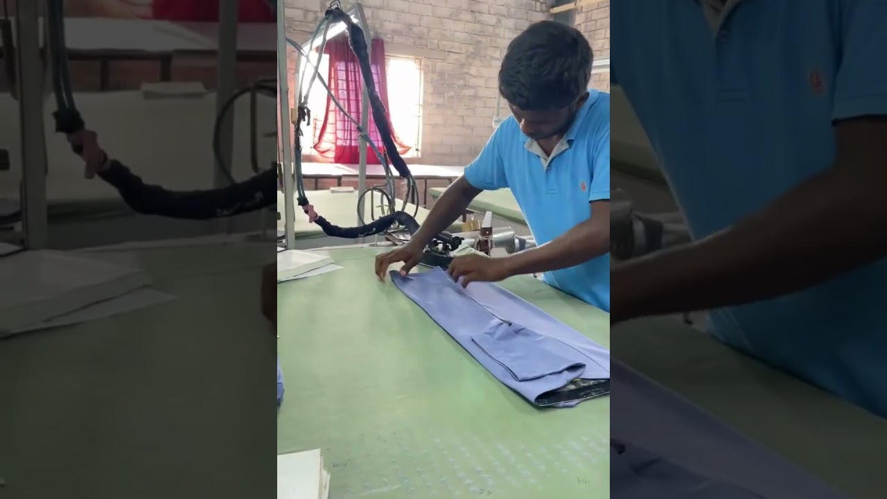 Folding And Packaging T-shirts At Maxzone Factory #factory #warehouse #packaging