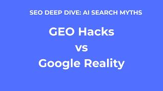 Google AI Overviews SEO: Ignore 'AI Hacks', Use Standard SEO