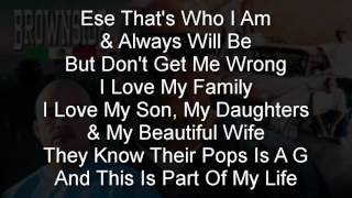 Brownside - I'm A Gangster (Feat. Rich Garcia) (With Lyrics On Screen)-Bangin' Story'z 2016