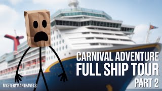 What’s Inside This Cruise Ship Will Surprise You (Carnival Adventure) (4K) (Part 2)