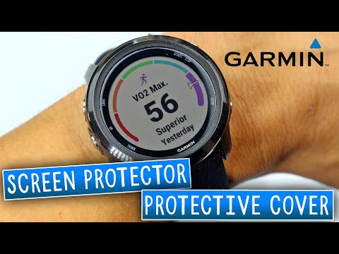 Garmin Glass Screen Protector Installation + Soft TPU Silicone Protective Case for Forerunner 245