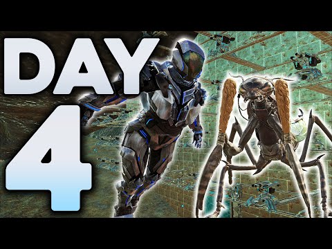 Defending my Wasteland Cave Against an Alpha Tribe! - ARK PvP