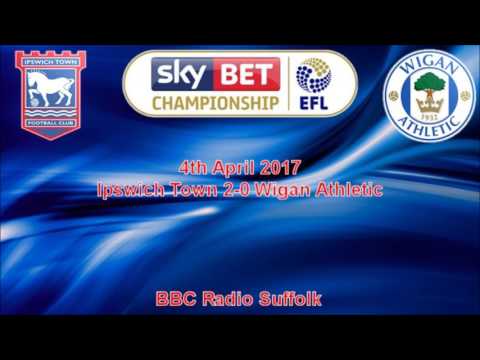 Ipswich Town 3-0 Wigan Athletic - 2016/17 - BBC Radio Suffolk Highlights