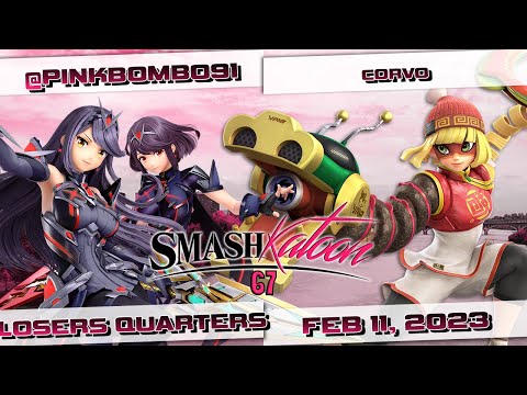 @pinkbombo91 (Pyra Mythra) vs. Corvo (Min Min) - Losers Quarters - Smashkatoon 67 Shall We