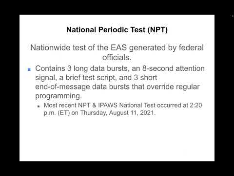 KANW Radio Broadcasting Class Session 7-6 National Periodic Test