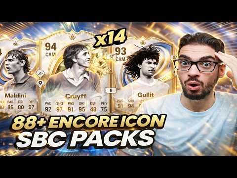 OPENING X14 ENCORE ICON UPGRADE SBC PACKS! FC 26 Ultimate Team