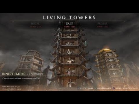 Mortal Kombat XL dragon fangs Goro inner demon living tower gameplay