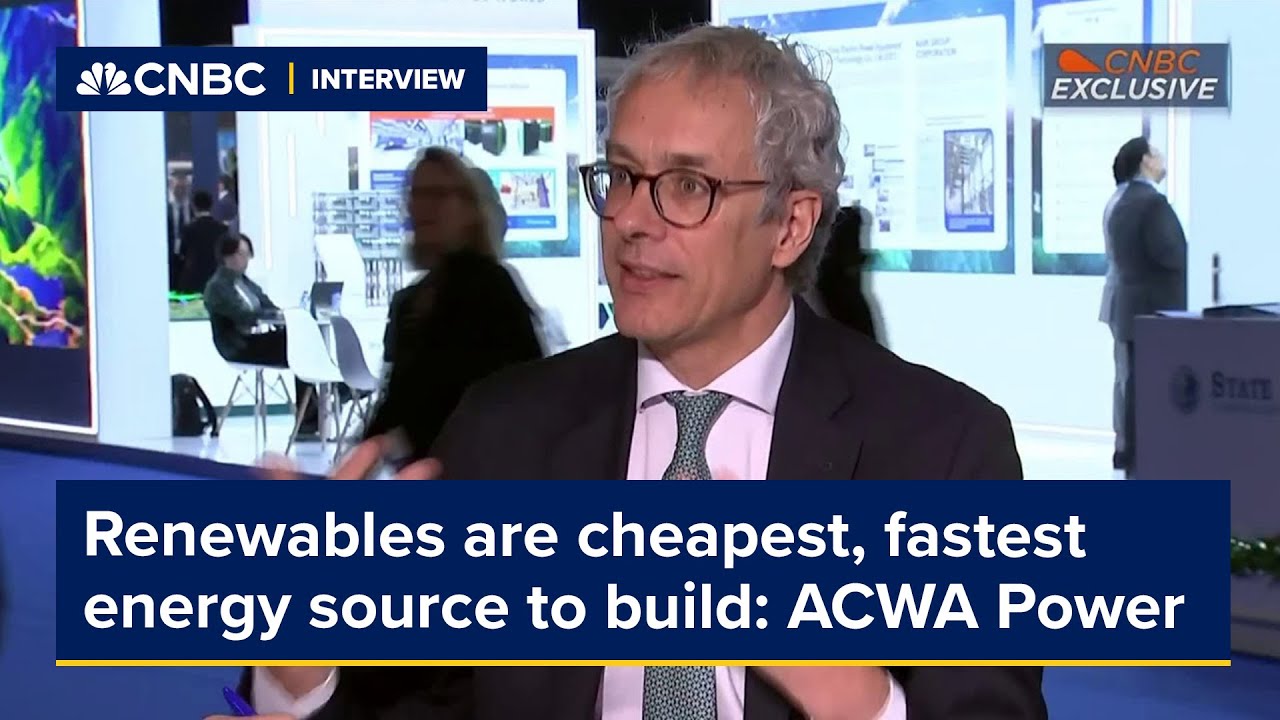 Renewables are cheapest, fastest source of energy to build, ACWA Power CEO says