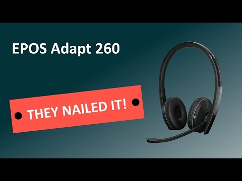 EPOS Adapt 260 Headset Unboxing and Review: Inherited PRO audio quality from Sennheiser!!