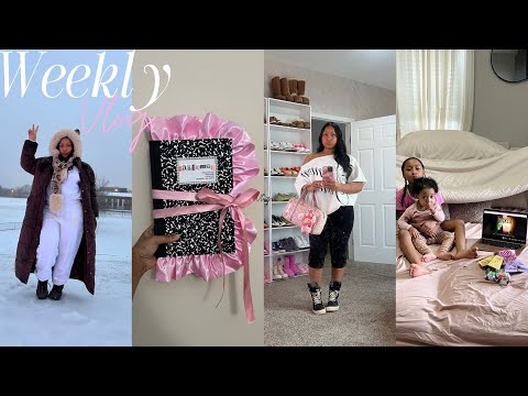 WEEKLY VLOG | Mom Days In My Life + Snowed In Days + DIY Journal Book + Cooking & More