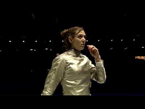 2019 742 P1 01 F S Individual Duesseldorf GER ZCH PODIUM KHARLAN UKR vs BRUNET FRA