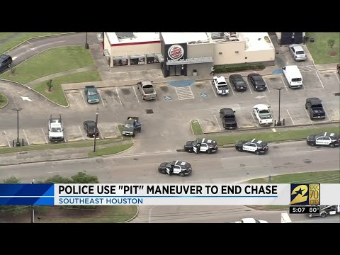 Police use 'PIT' maneuver to end chase
