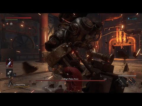 King's Flame Fuoco Base Level Boss Fight (Lies of P puppet level 10 run)