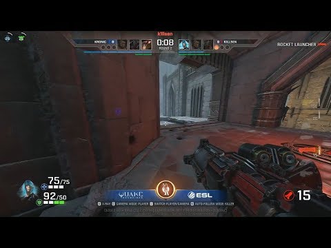 Quake Champions - k1llsen vs kRoNic @ World Championships EU Qualifier 3 (Round of 16)