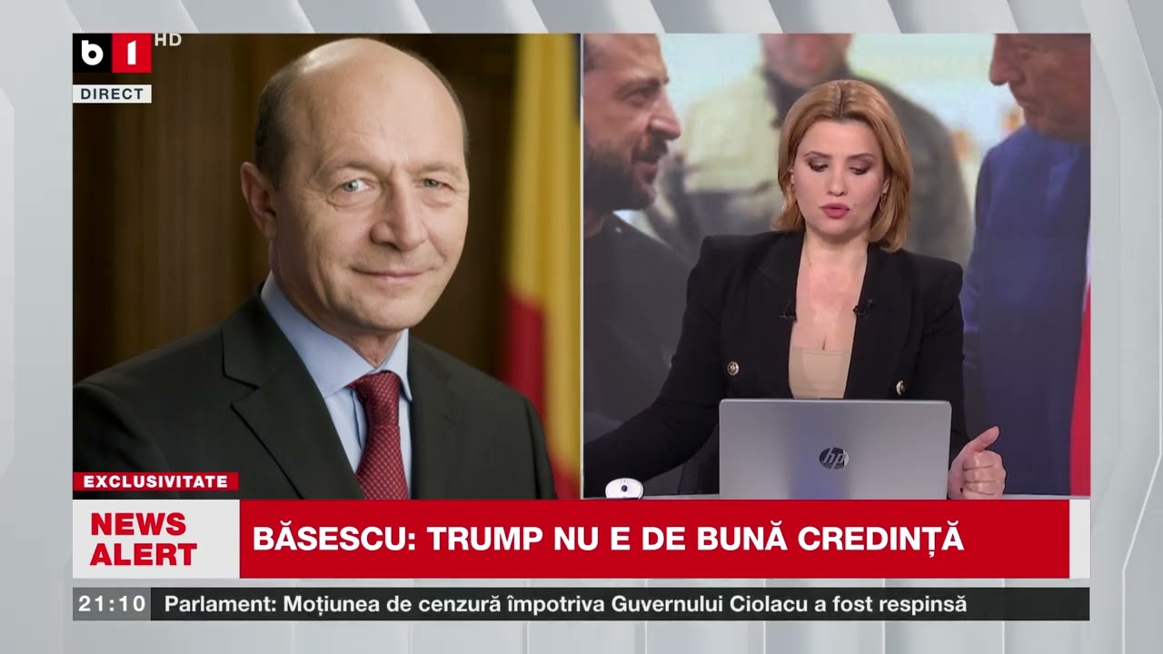SPECIAL B1.BĂSESCU, DESPRE CEARTA ZELENSKI-TRUMP/ CTP:AM ASISTAT LA CEA MAI MARE VICTORIE A RUSIEI