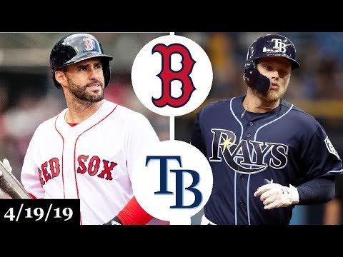 Boston Red Sox vs Tampa Bay Rays Highlights | April 19, 2019