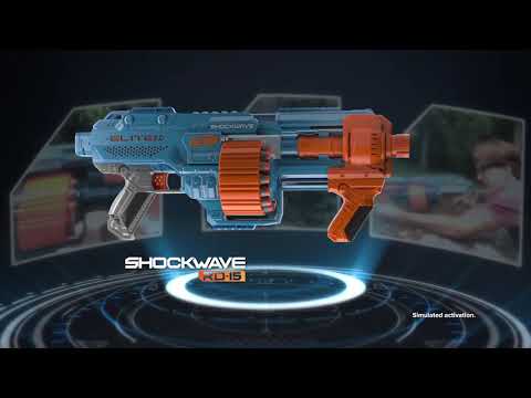 Hasbro NERF Elite 2.0 šautuvas SHOCKWAVE RD-15 video