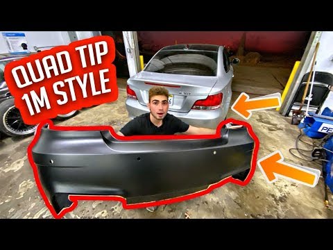 INSTALLING 1M QUAD TIP BUMPER ON MY 1 SERIES!