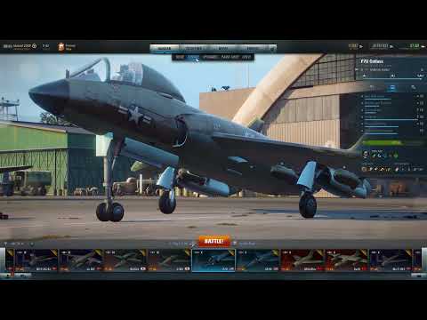World of Warplanes Gameplay - U.S.A. F7U (Tier 10 Multirole-Fighter)