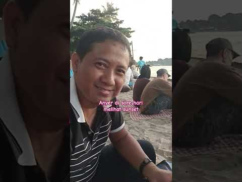 sunset di pantai Anyer